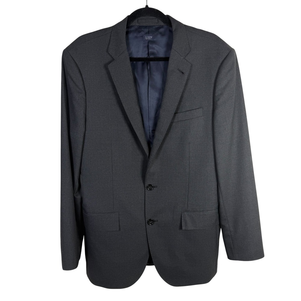 J.Crew Ludlow Loro Piano Super 120's Wool Gray Suit Jacket Blazer‎ Size 40R NWOT